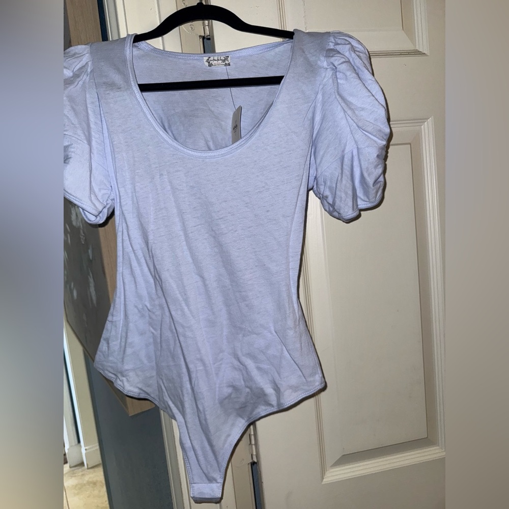 Free people Ava Puff Sleeve bodysuit